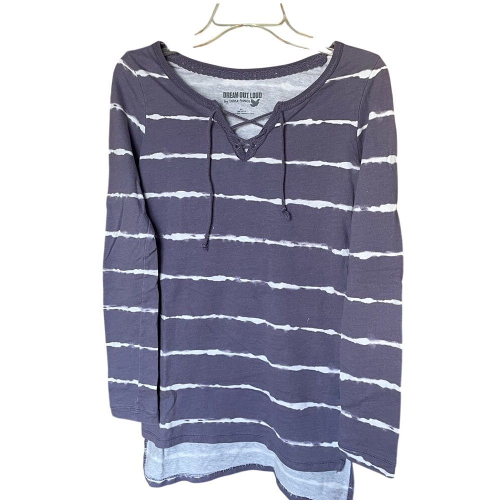 Selena Gomez Dream Out Loud Purple Long Sleeve‎ Tunic, S
